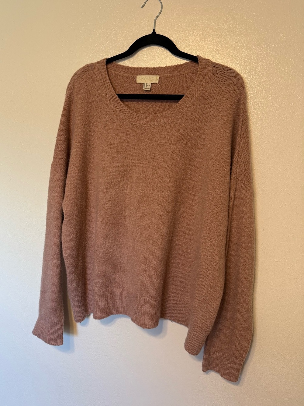 Forever 21 Scoop Neck Sweater in Mauve